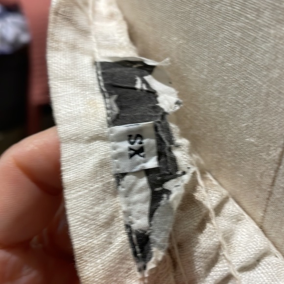 Linen Strapless Jumpsuit size xs - Picture 4 of 6